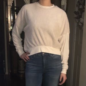 *SOLD on eBay*UO Faux Fur Cropped Sweatshirt